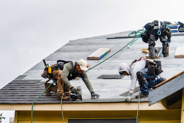Professional Roofing technician working in Fort Monroe, VA